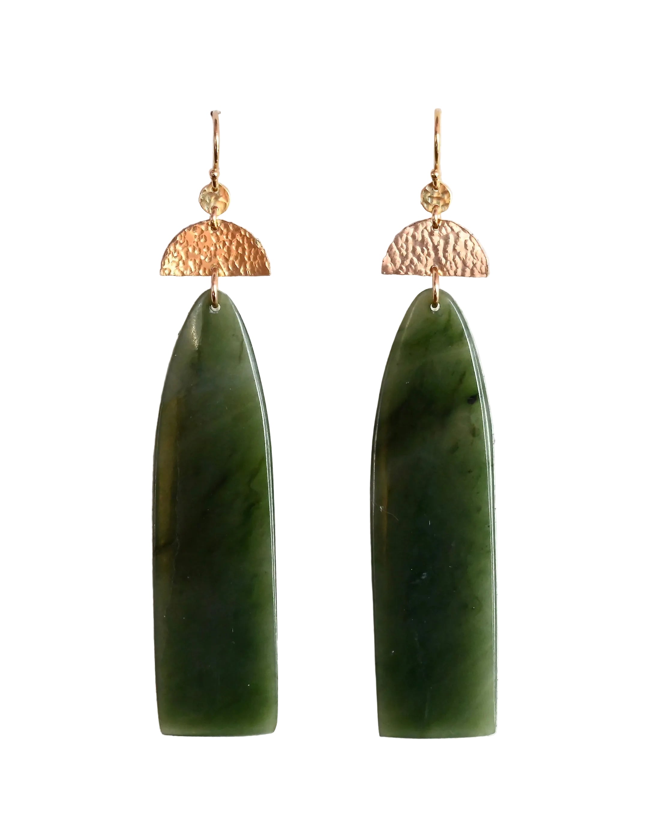 Esalen Big Sur Jade Earrings - Sculptress