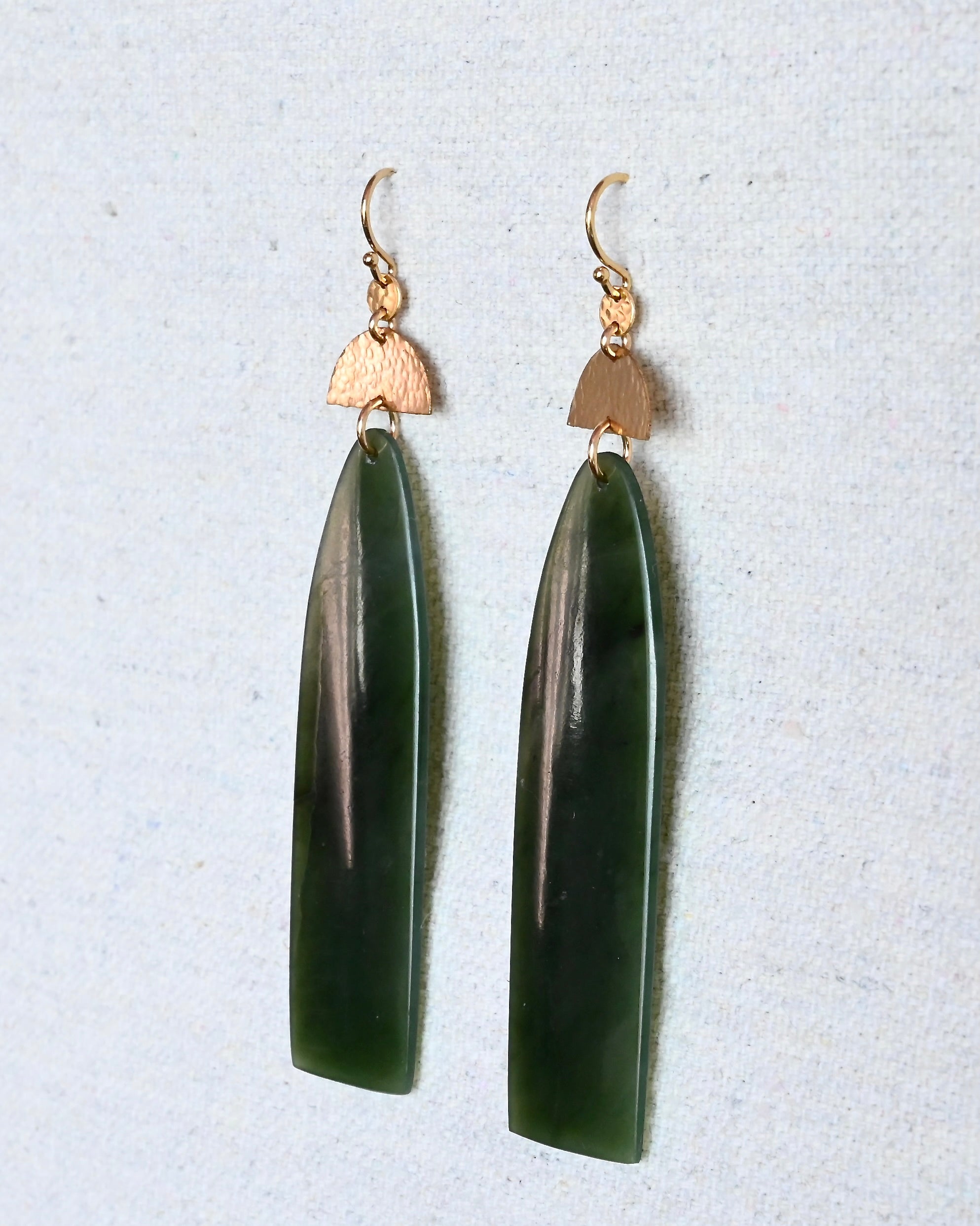 Esalen Big Sur Jade Earrings - Sculptress