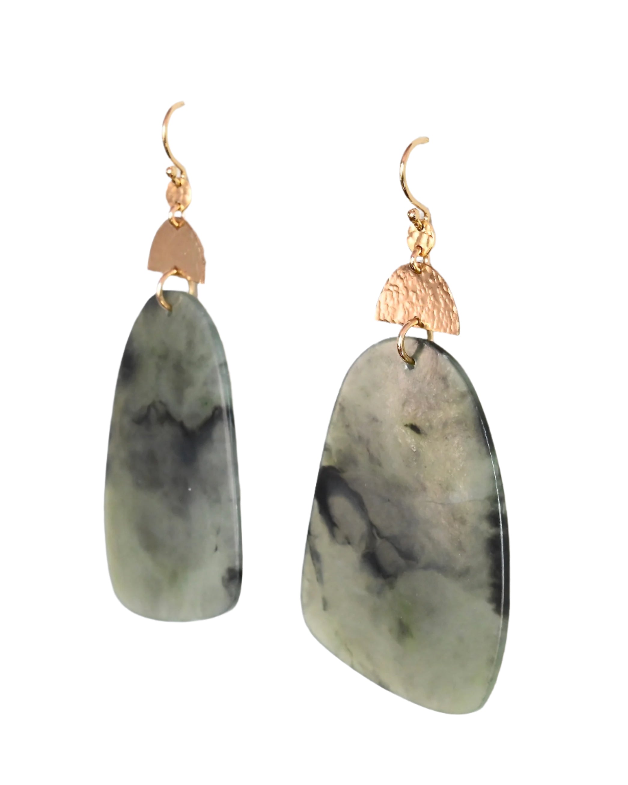 Pfeiffer Big Sur Jade Earrings - Sculptress
