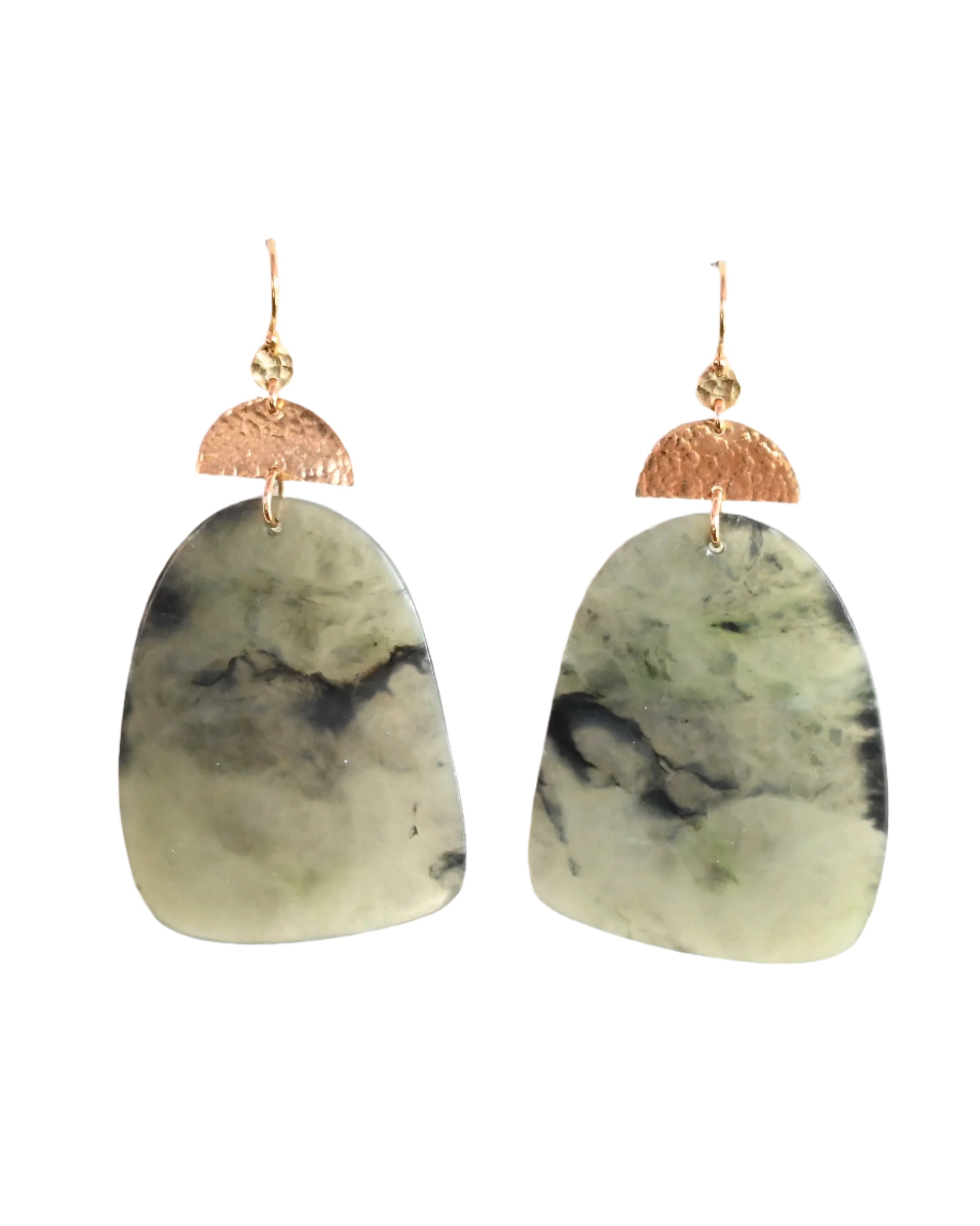 Pfeiffer Big Sur Jade Earrings - Sculptress