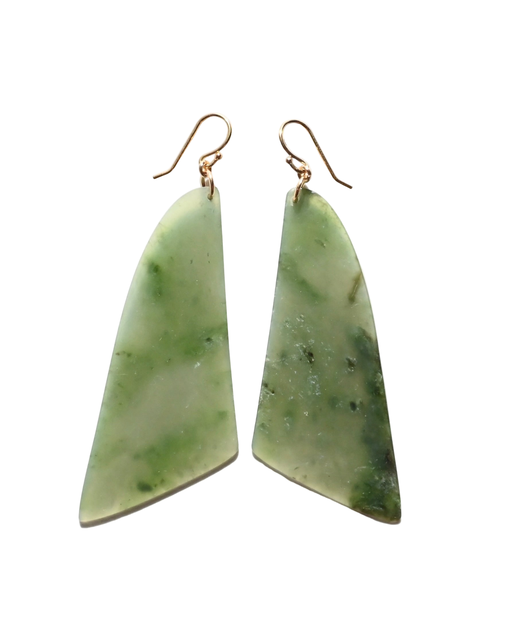 Big Sur Jade Earrings - Fern - Sculptress