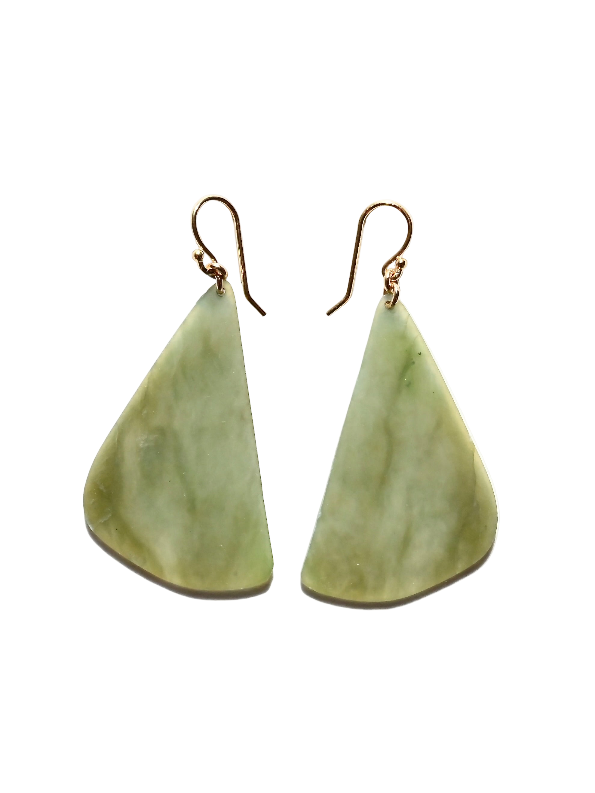 Big Sur Jade Earrings - Leaf - Sculptress