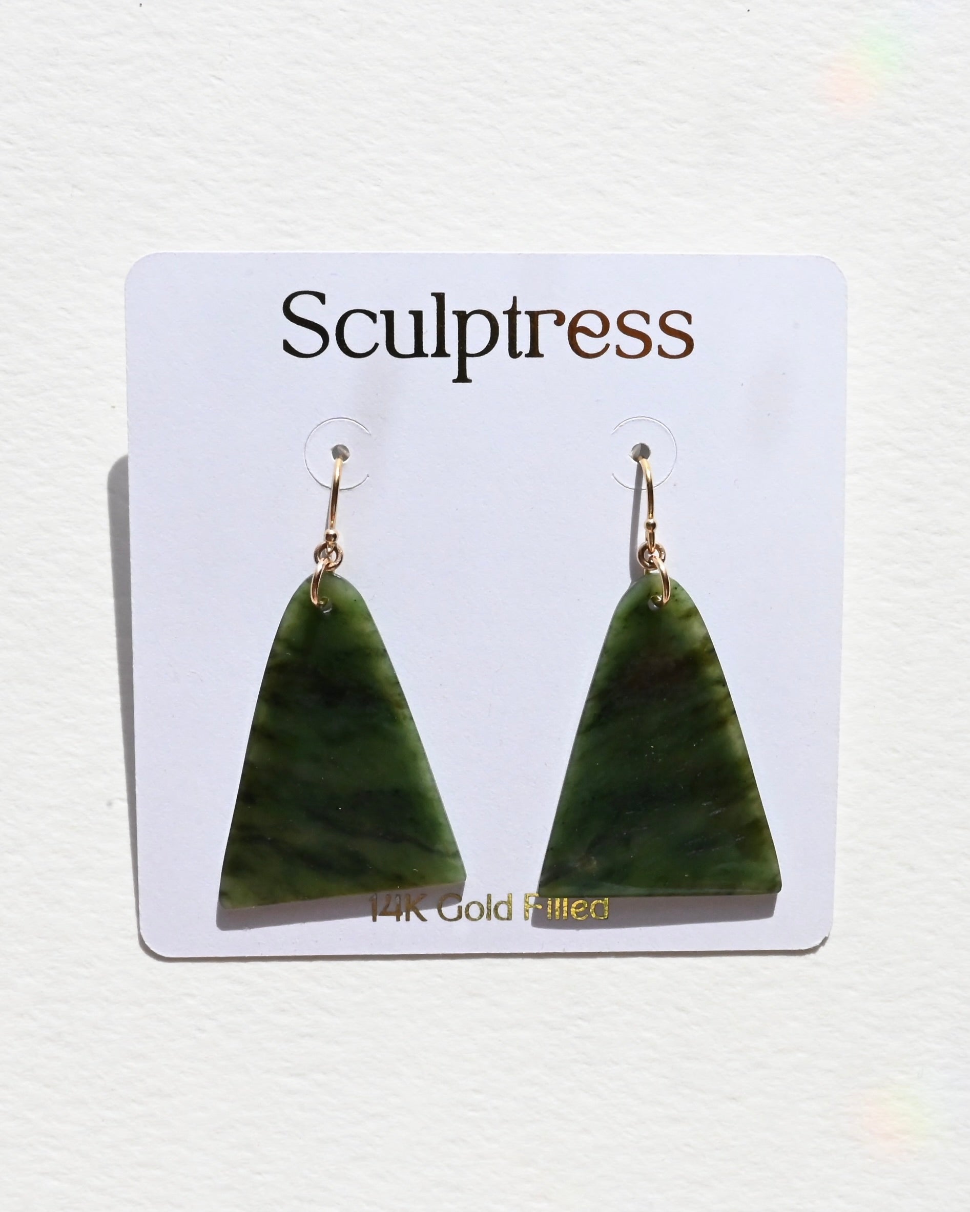 Big Sur Jade Earrings - Chaparral - Sculptress