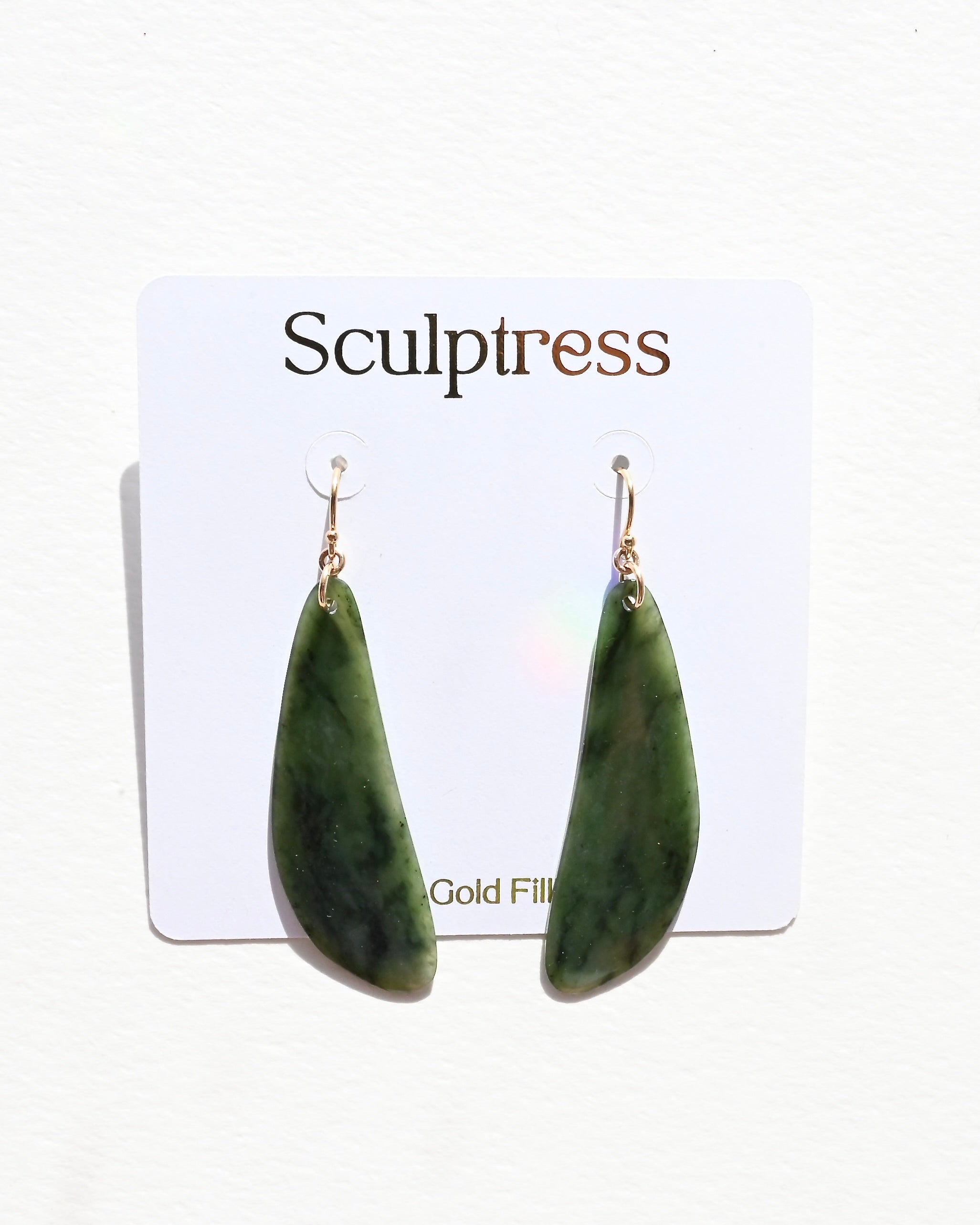 Big Sur Jade Earrings - Sagebrush - Sculptress