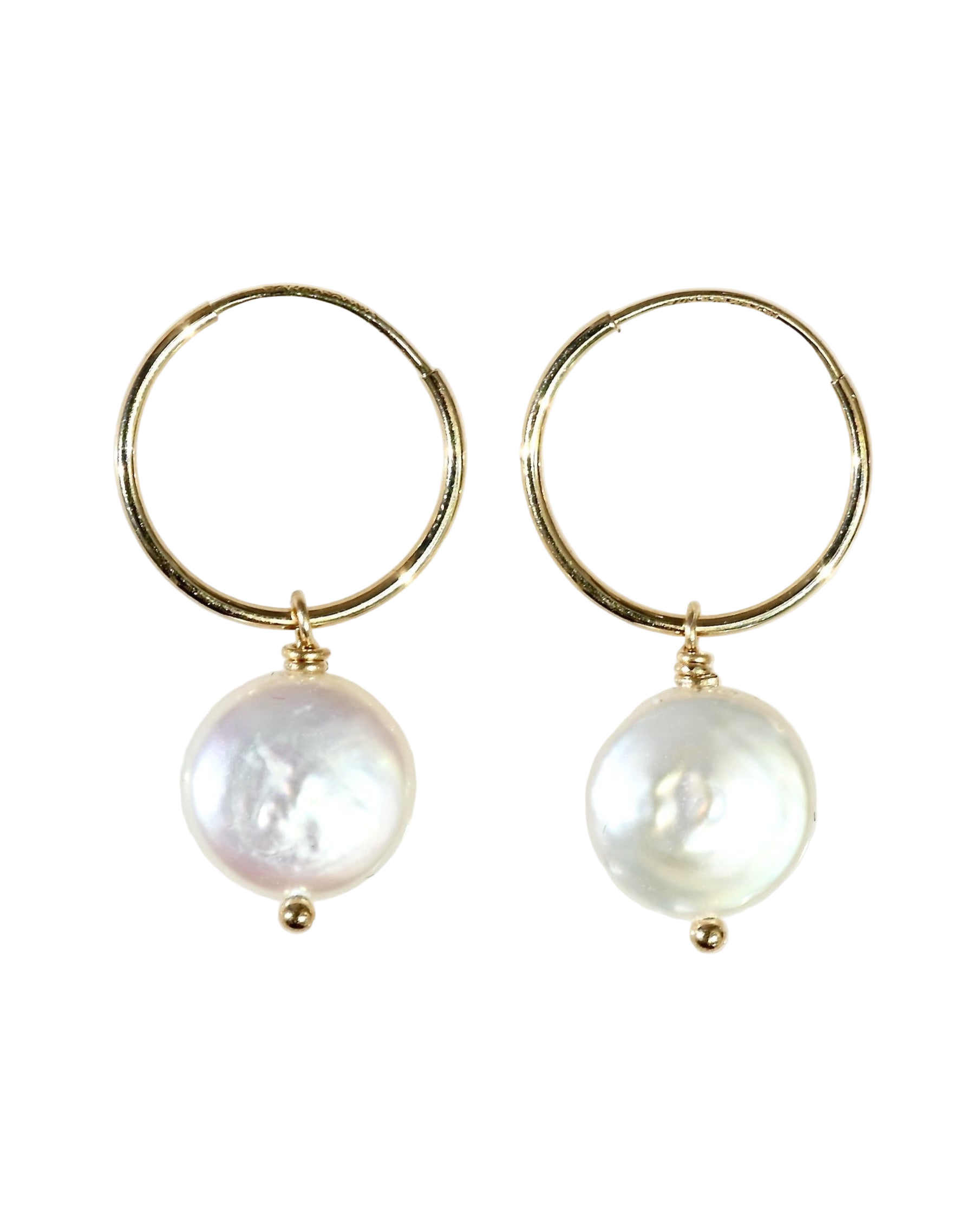 Pearl Queen Hoop Earrings - Sculptress