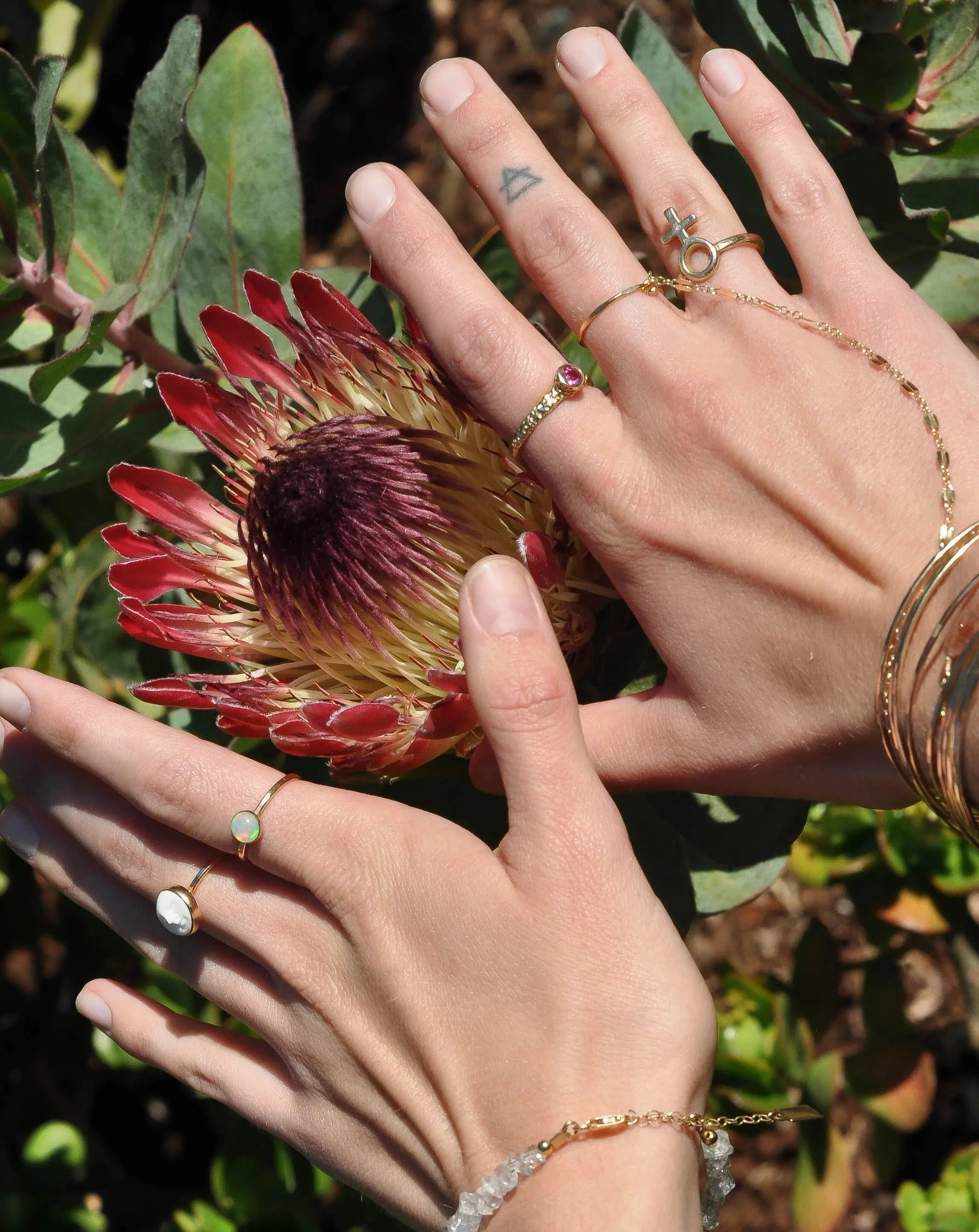 Iris Opal Ring - Sculptress