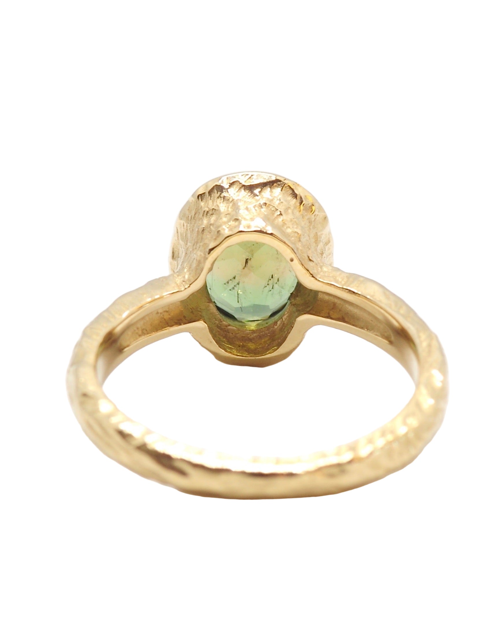 Gaia Green Tourmaline Ring - Sculptress