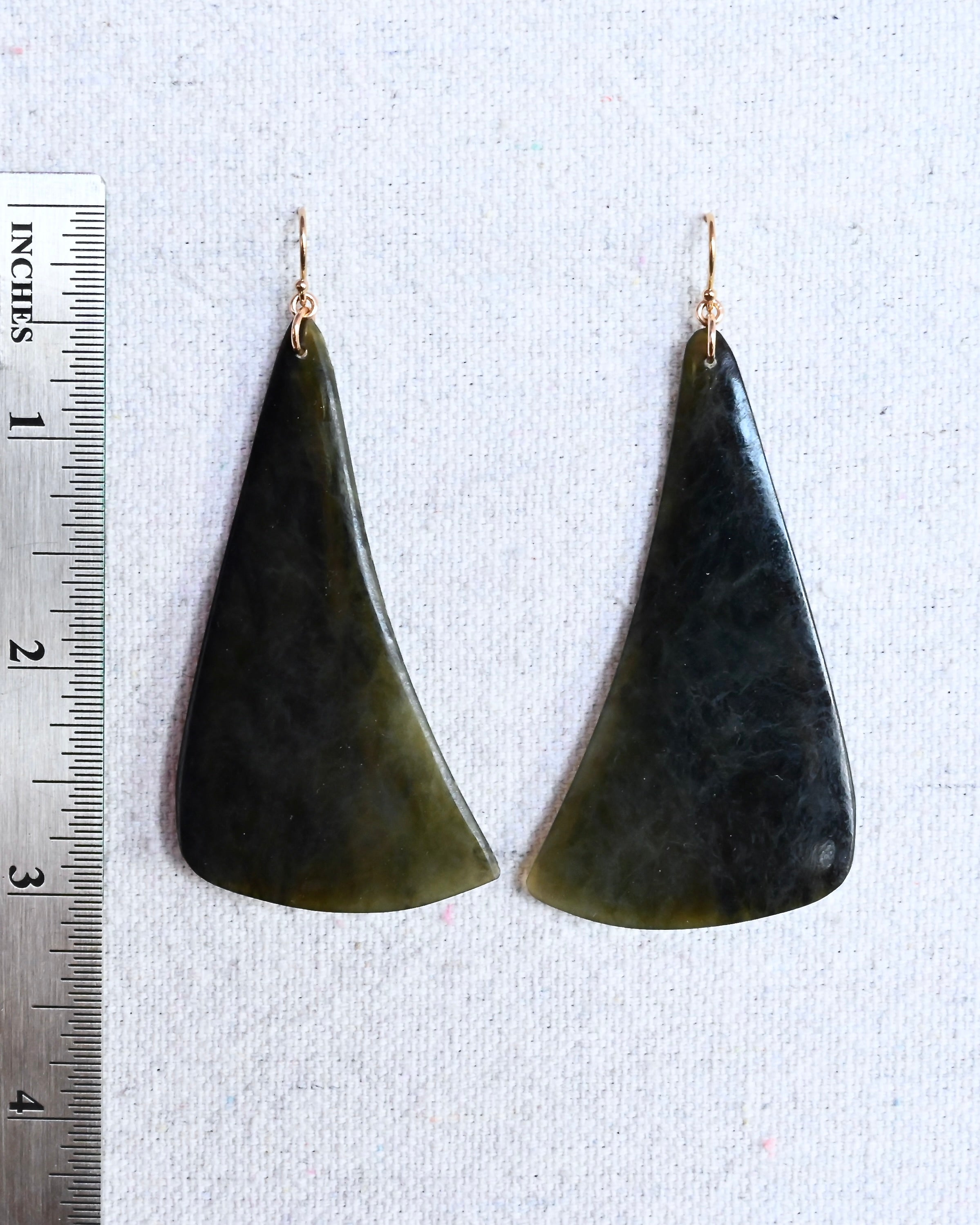 Monterey Big Sur Jade Earrings - Sculptress