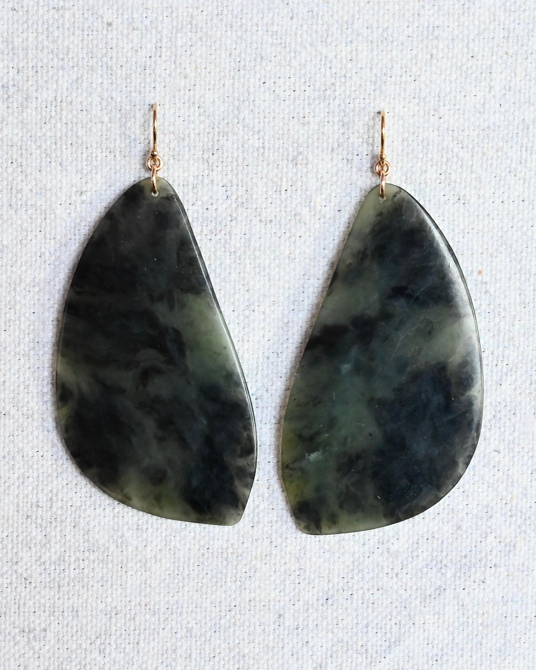 Lucia Big Sur Jade Earrings - Sculptress