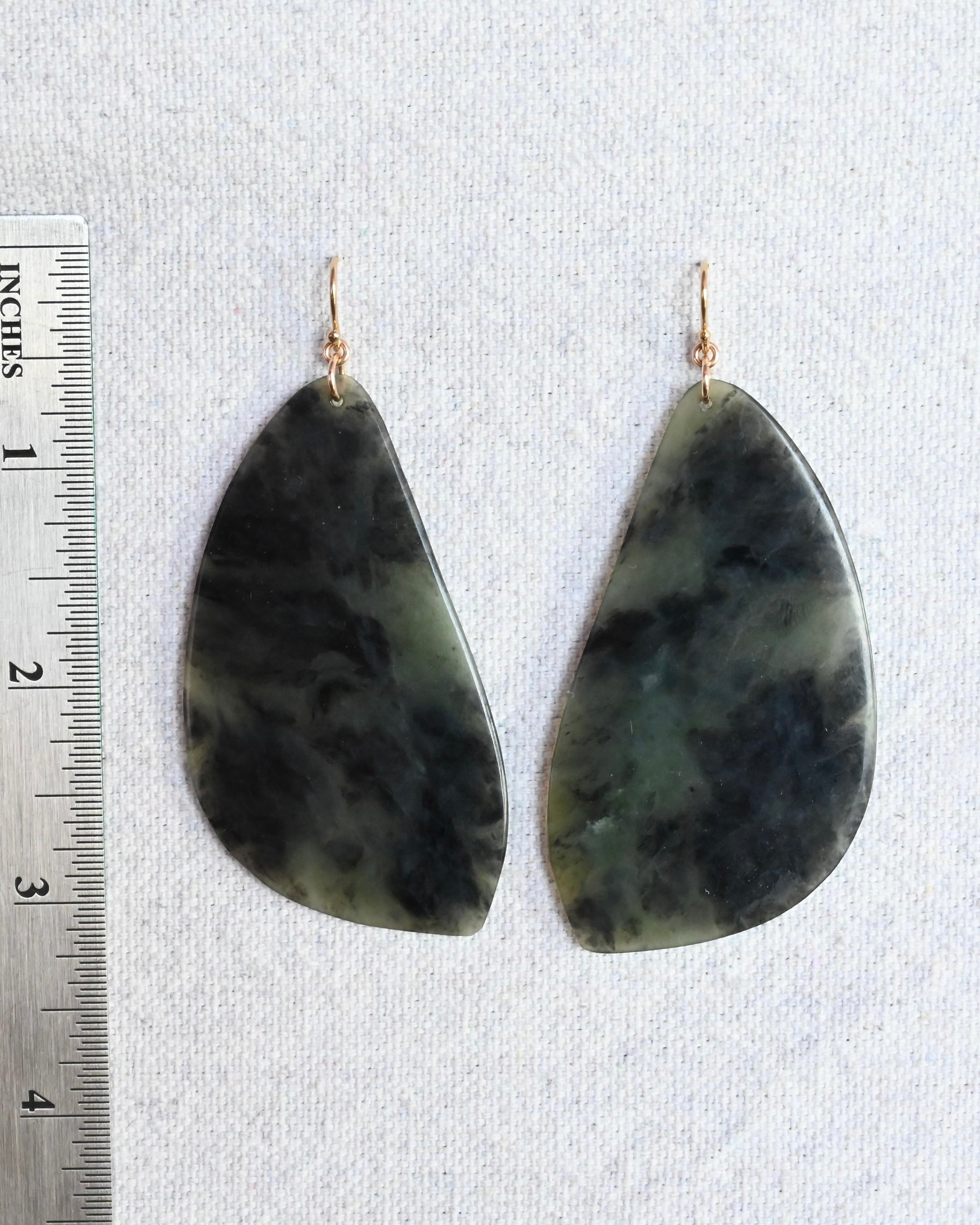 Lucia Big Sur Jade Earrings - Sculptress