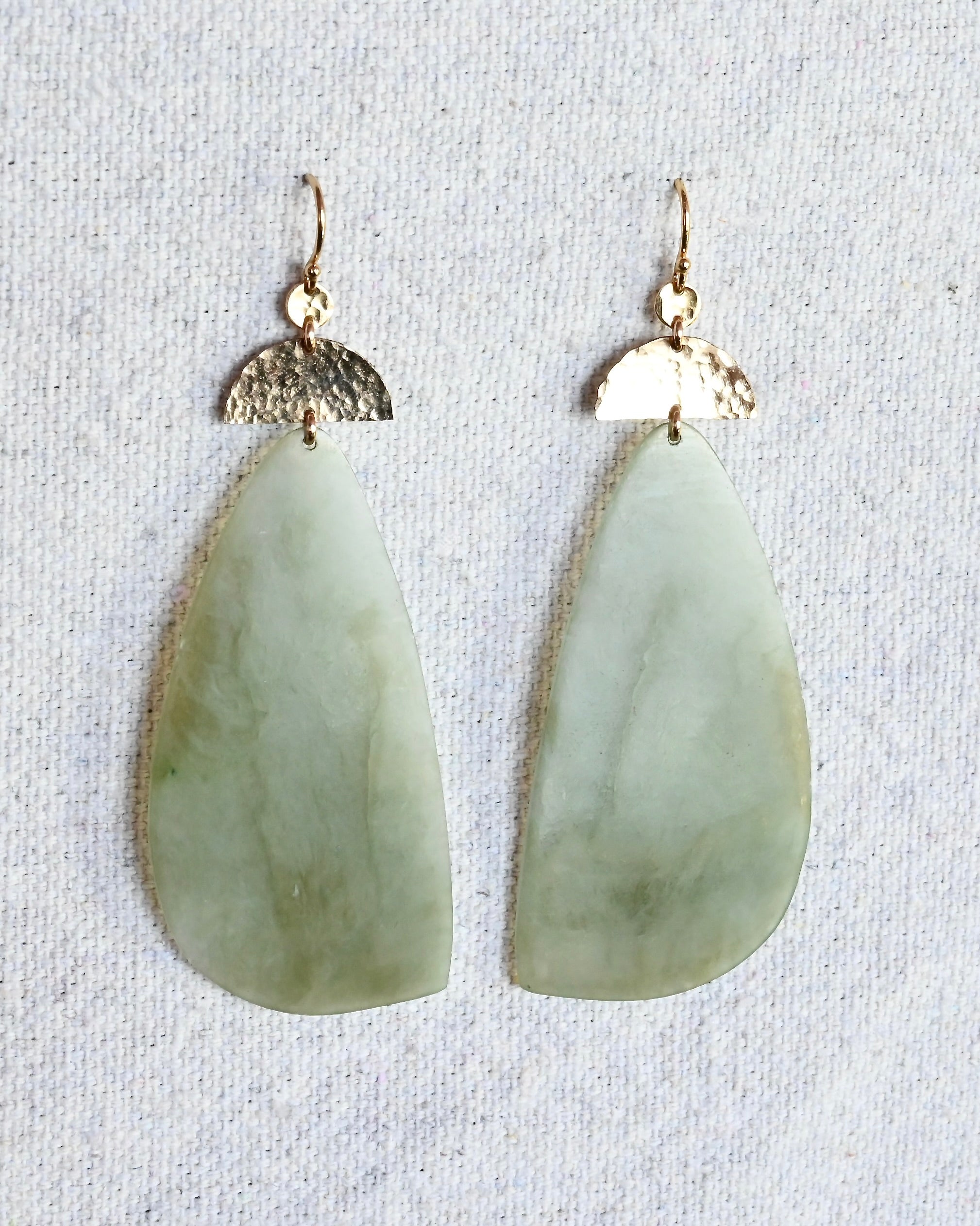 Ventana Big Sur Jade Earrings - Sculptress