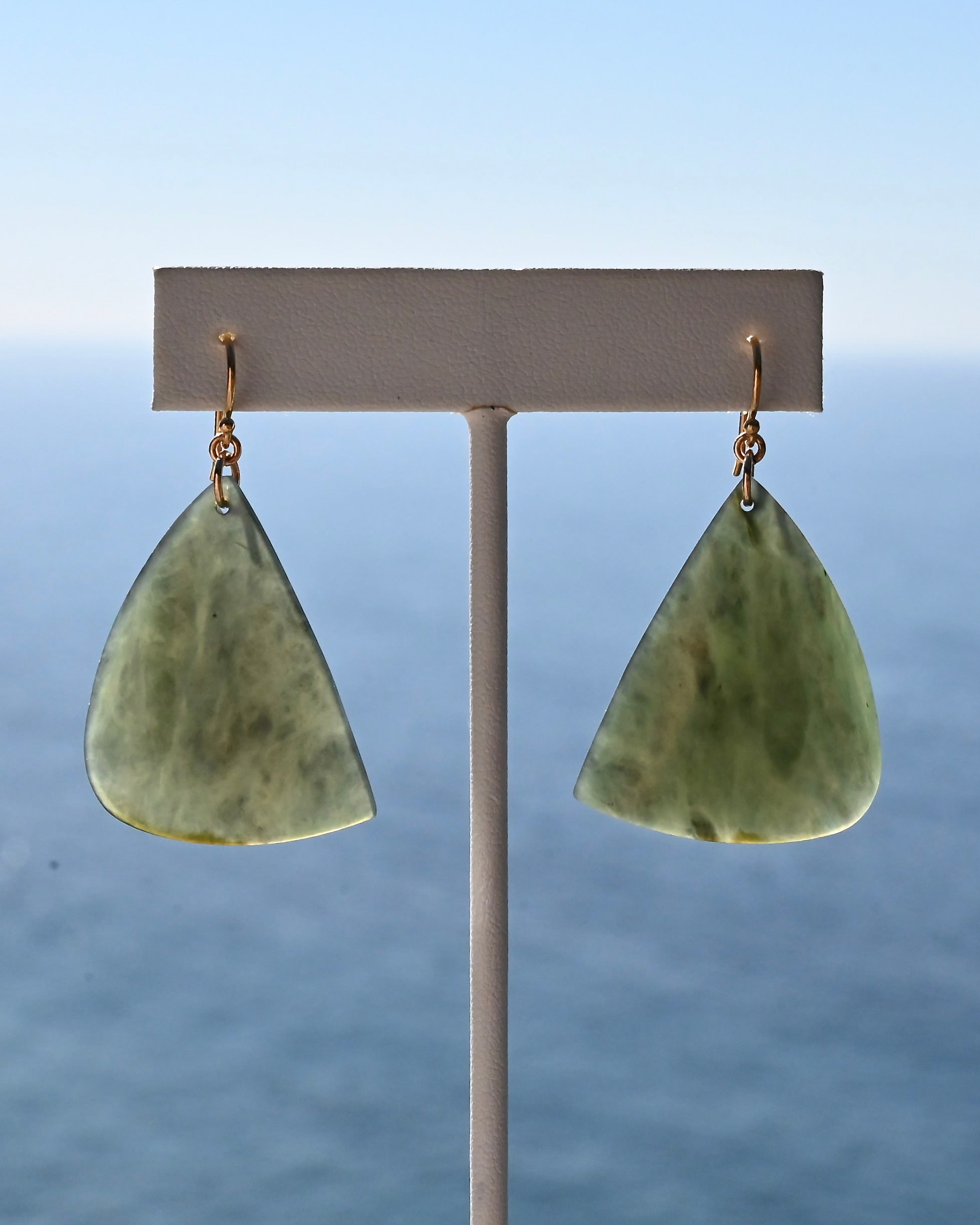 Monarch Big Sur Jade Earrings - Sculptress