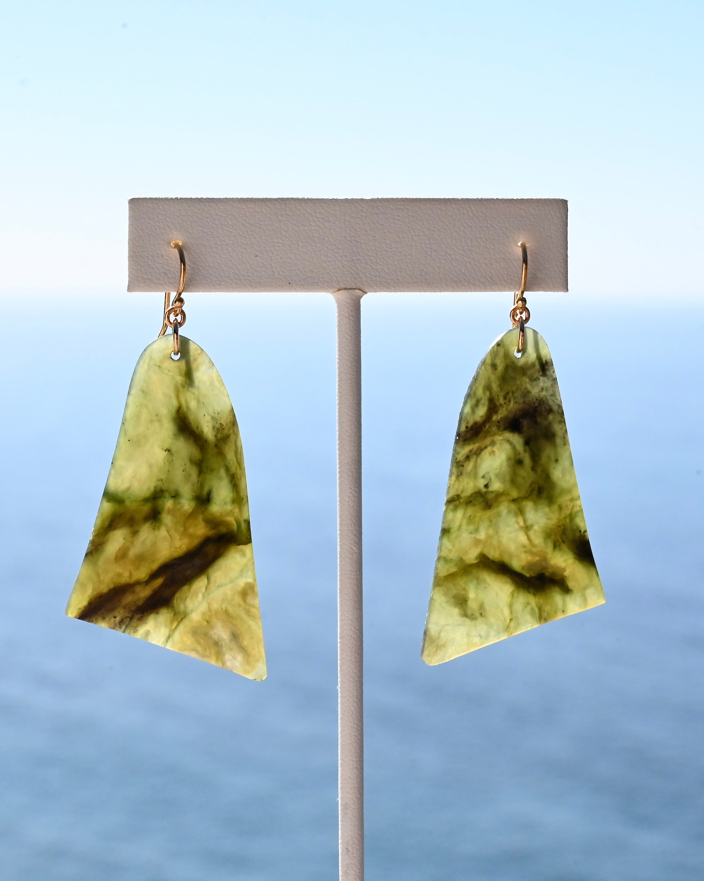 Coast Big Sur Jade Earrings - Sculptress