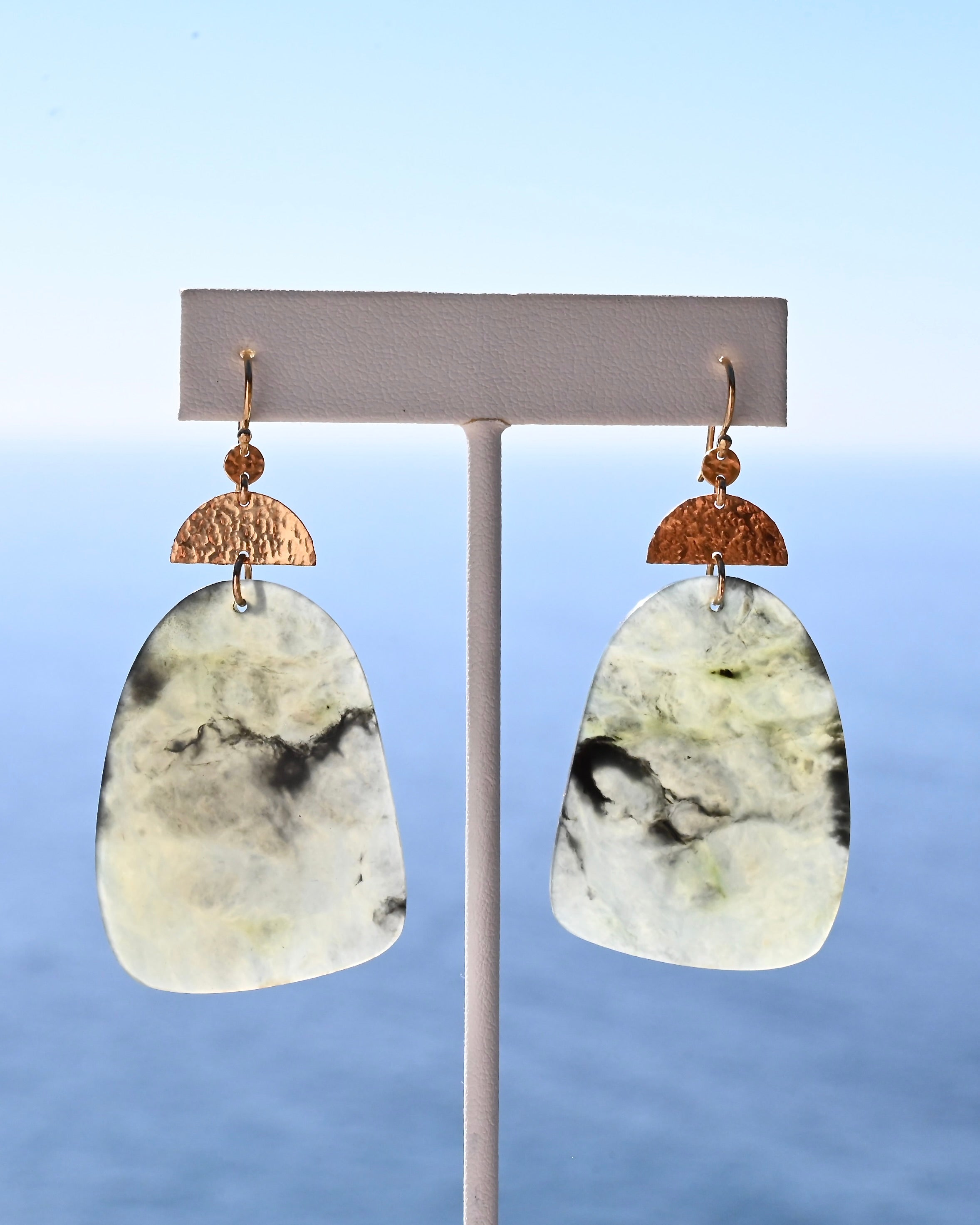 Pfeiffer Big Sur Jade Earrings - Sculptress