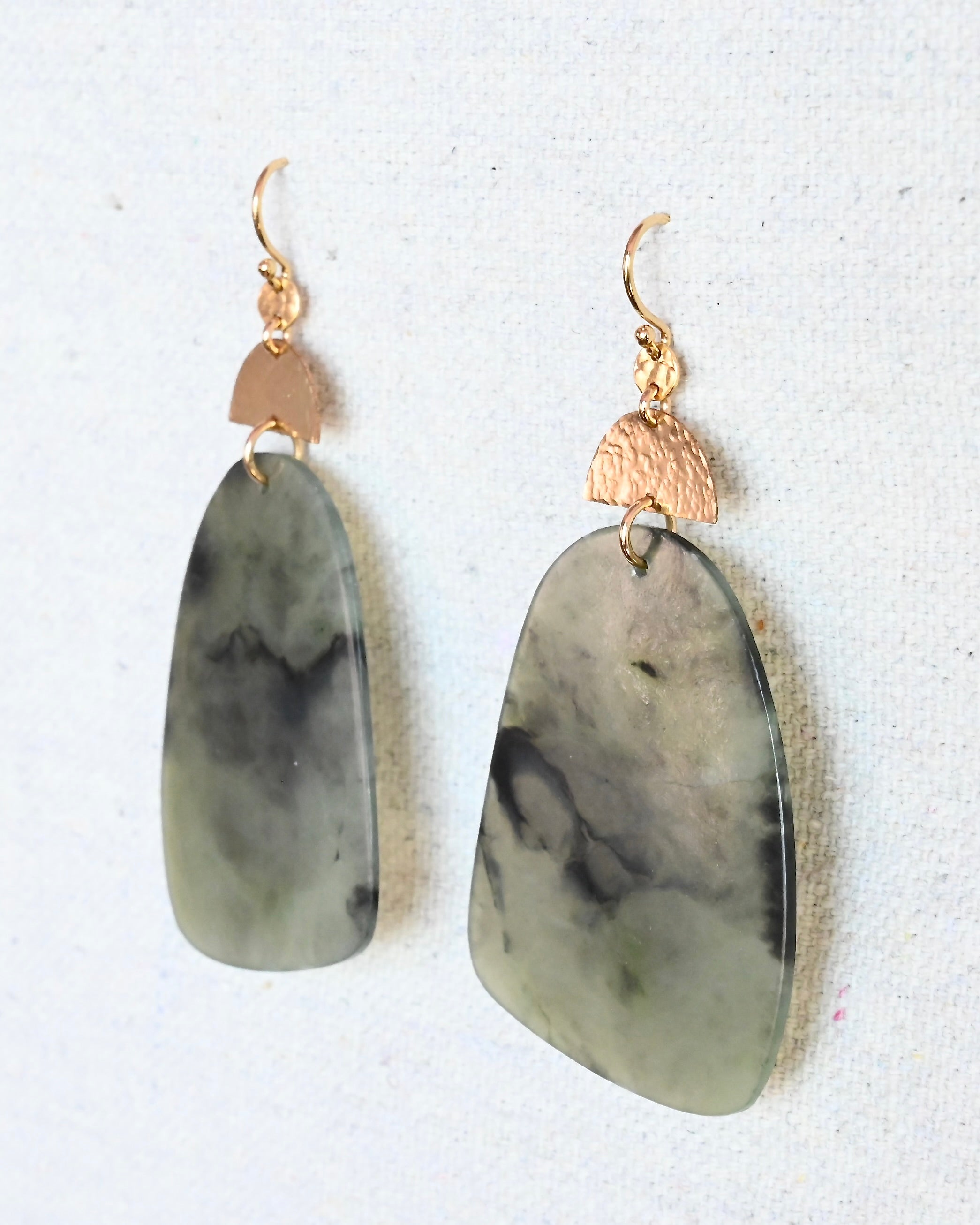 Pfeiffer Big Sur Jade Earrings - Sculptress