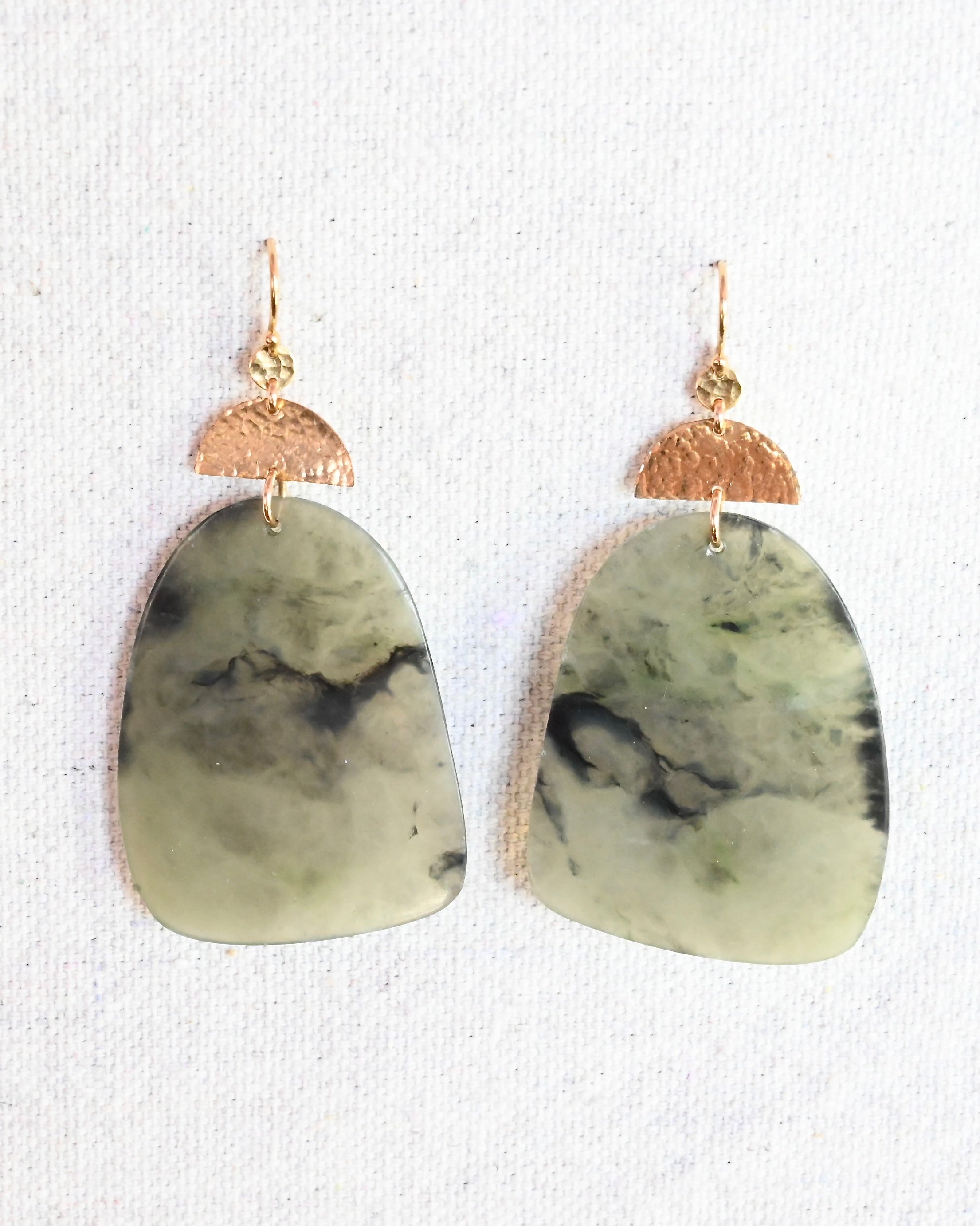 Pfeiffer Big Sur Jade Earrings - Sculptress