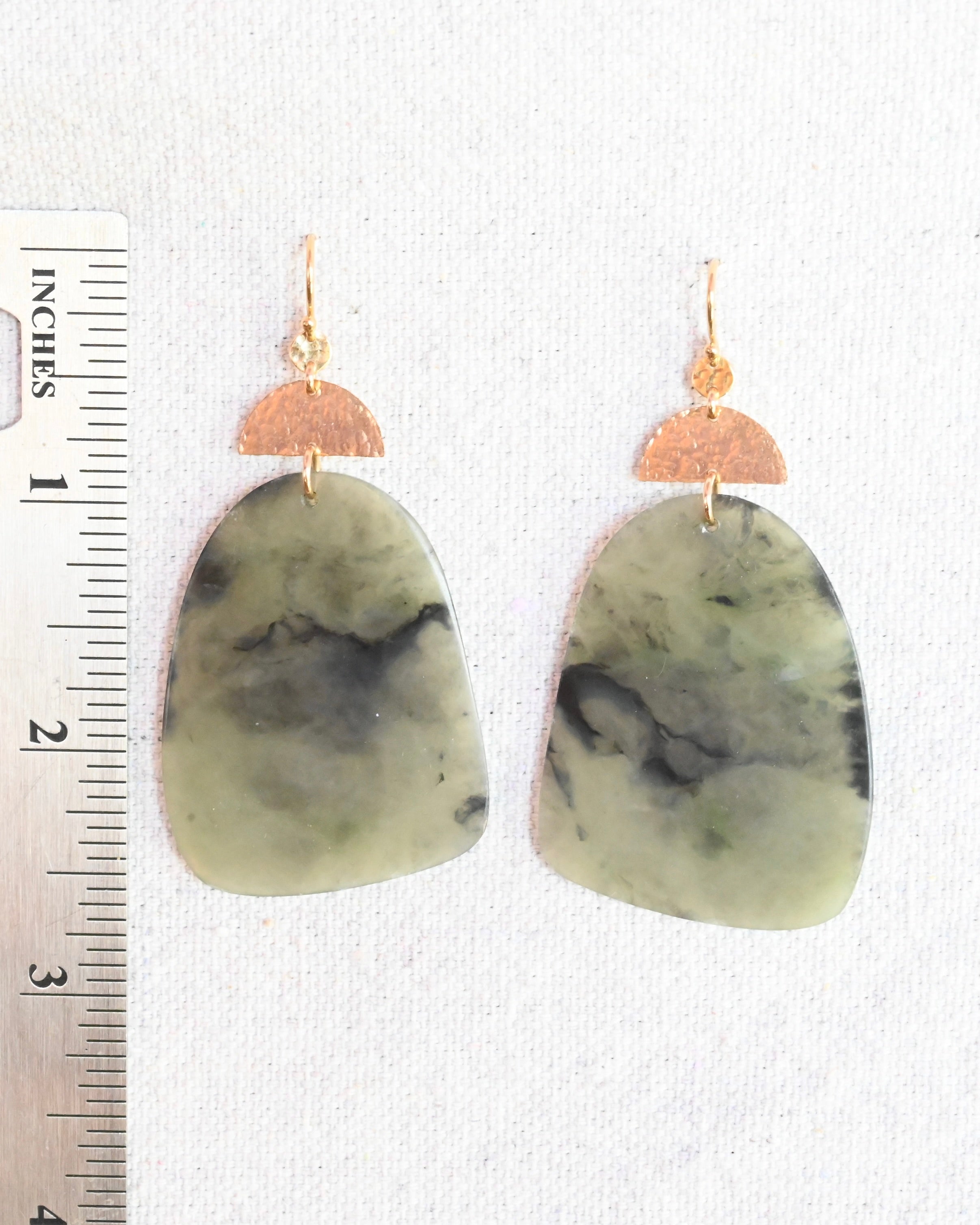 Pfeiffer Big Sur Jade Earrings - Sculptress