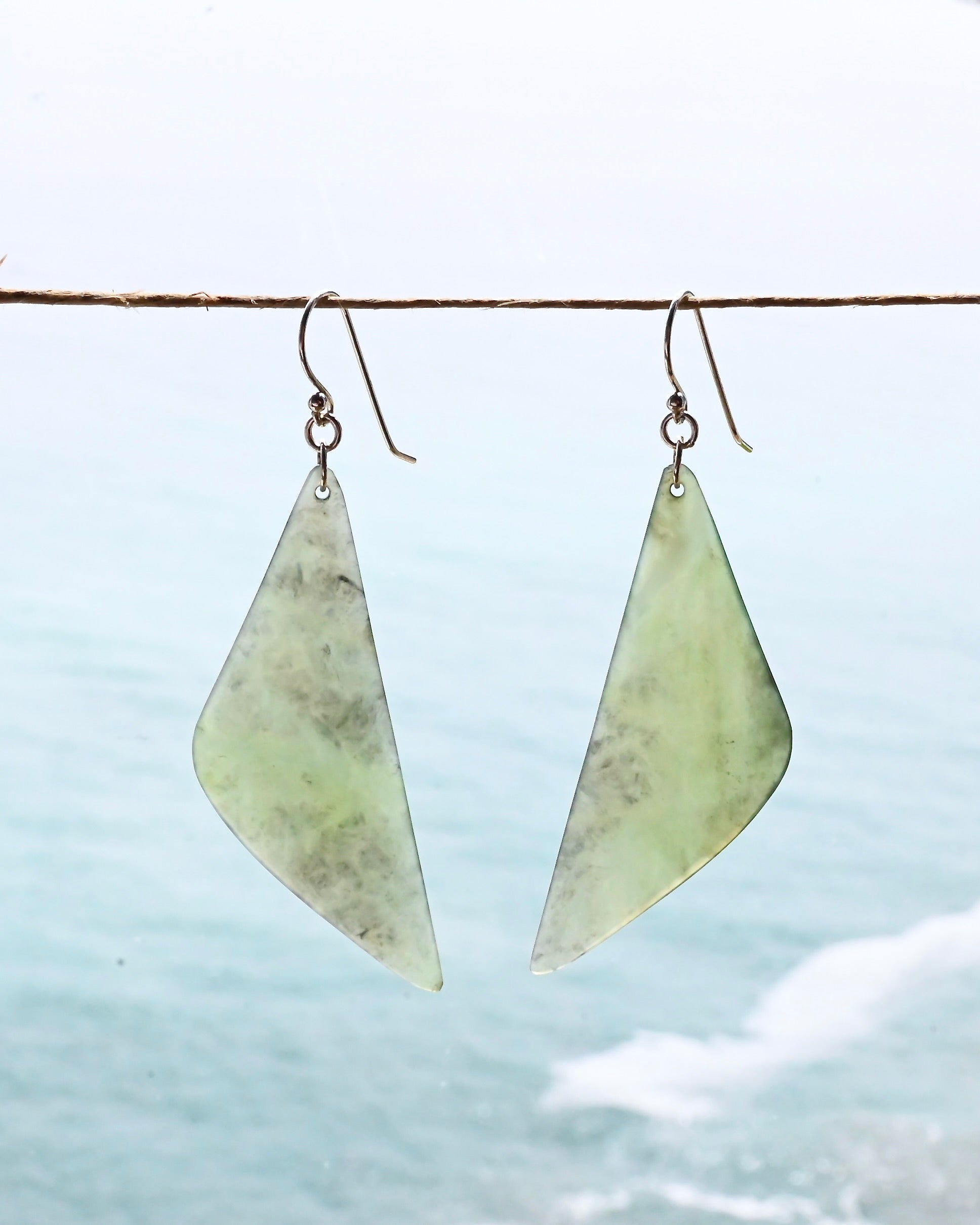 Seaside Big Sur Jade Earrings - Sculptress