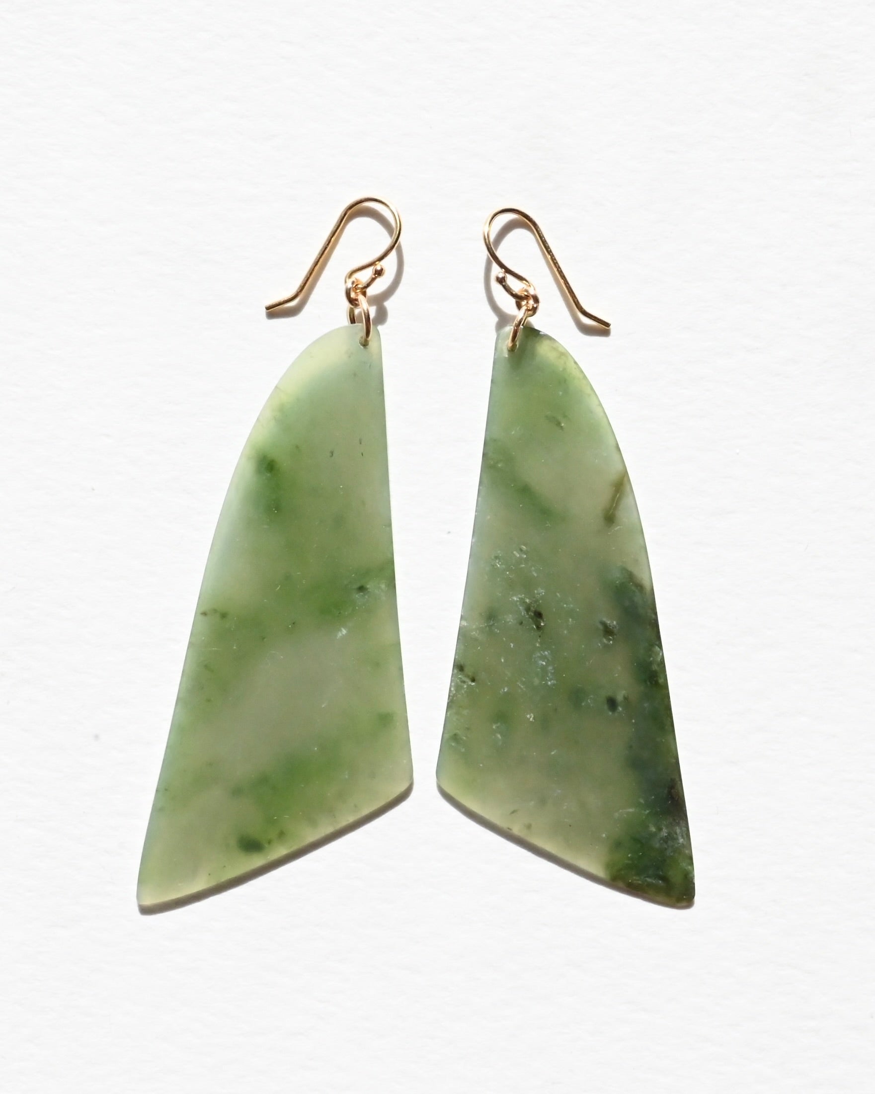 Big Sur Jade Earrings - Fern