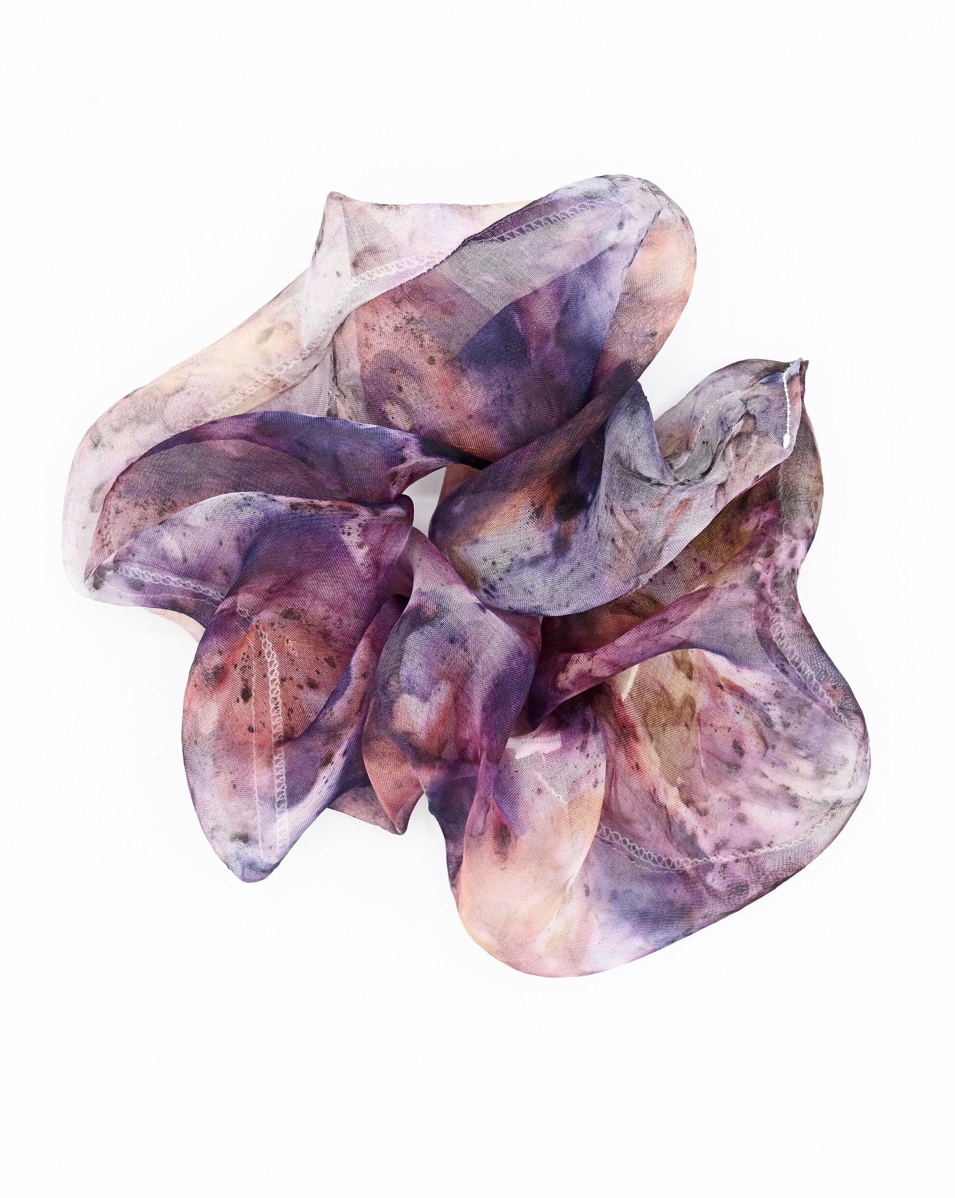 Plant Dyed Silk Scrunchies - Sculptress