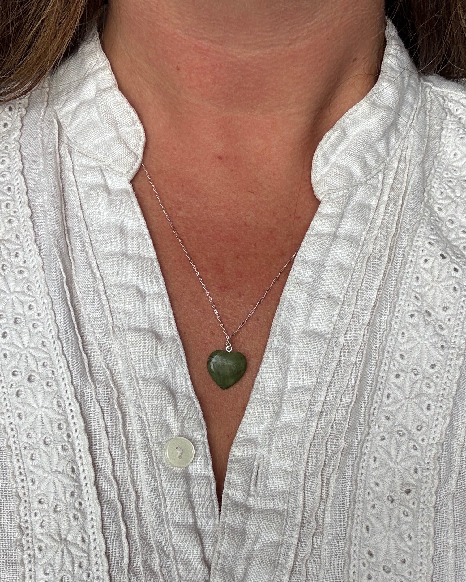 Jade Heart Necklace - Sculptress