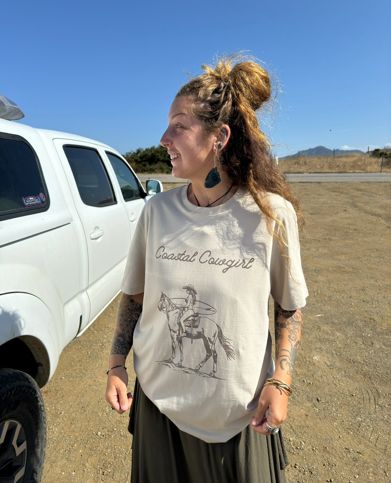 Coastal Cowgirl Organic Cotton T-Shirt - Sculptress