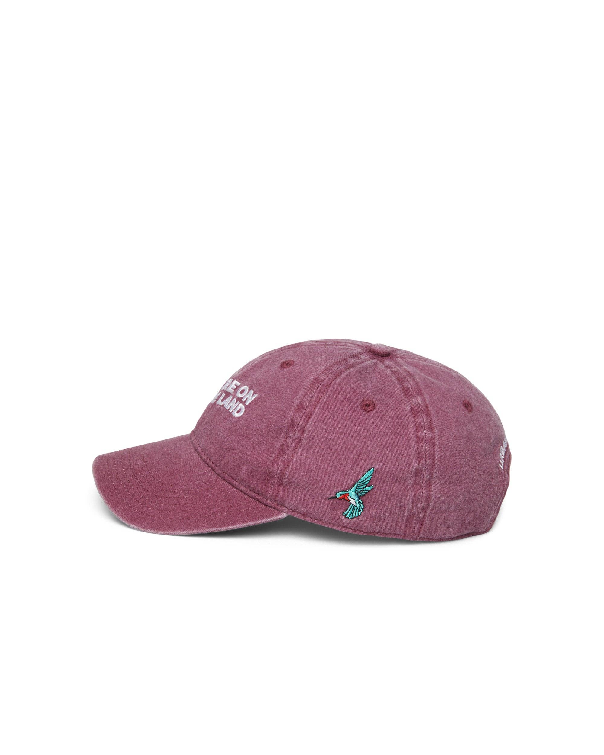 You Are On Native Land Dad Cap - Maroon - Sculptress