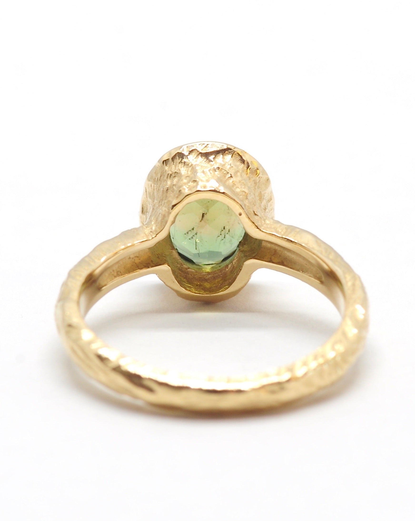 Gaia Green Tourmaline Ring - Sculptress