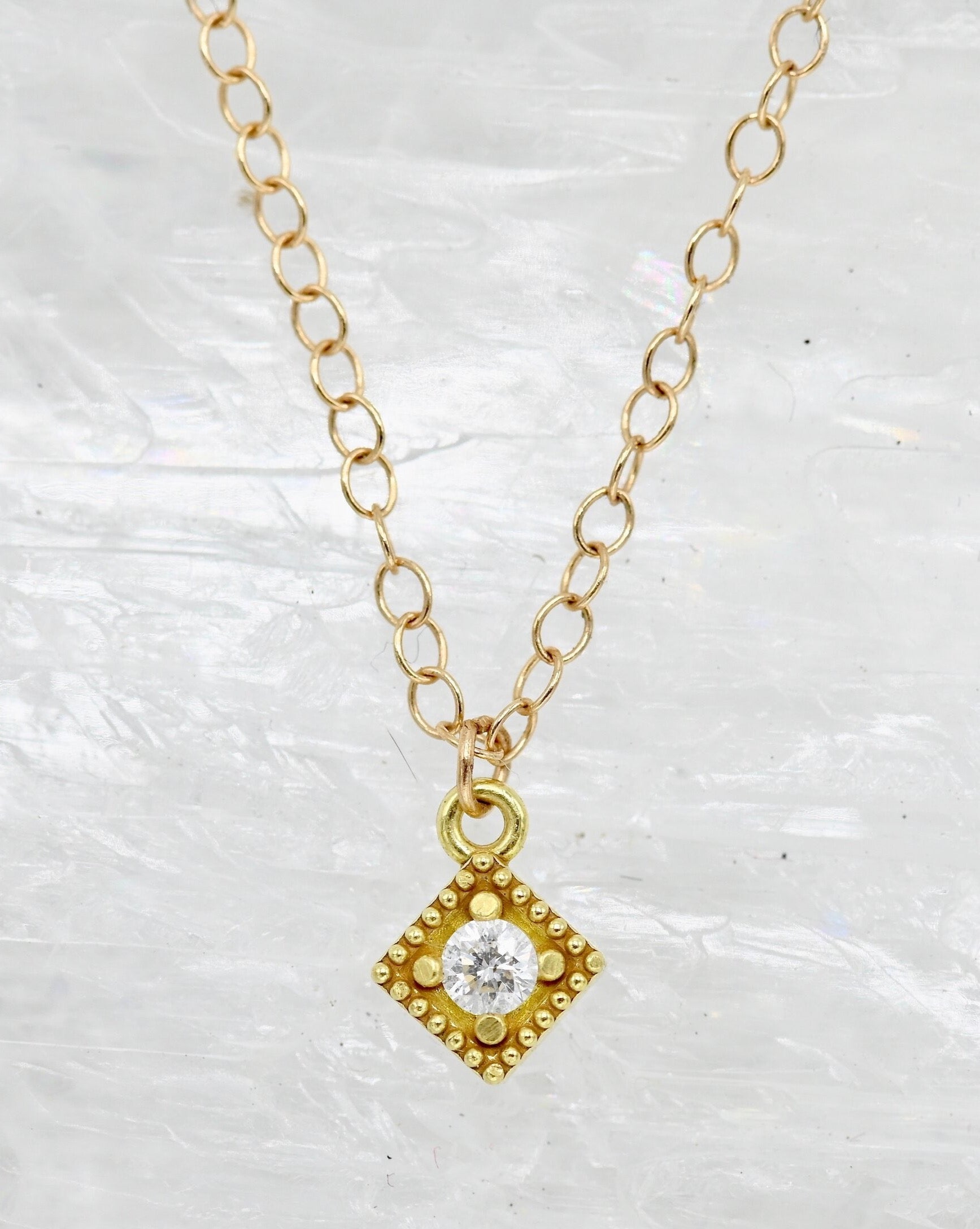 Anona Diamond Necklace - Sculptress