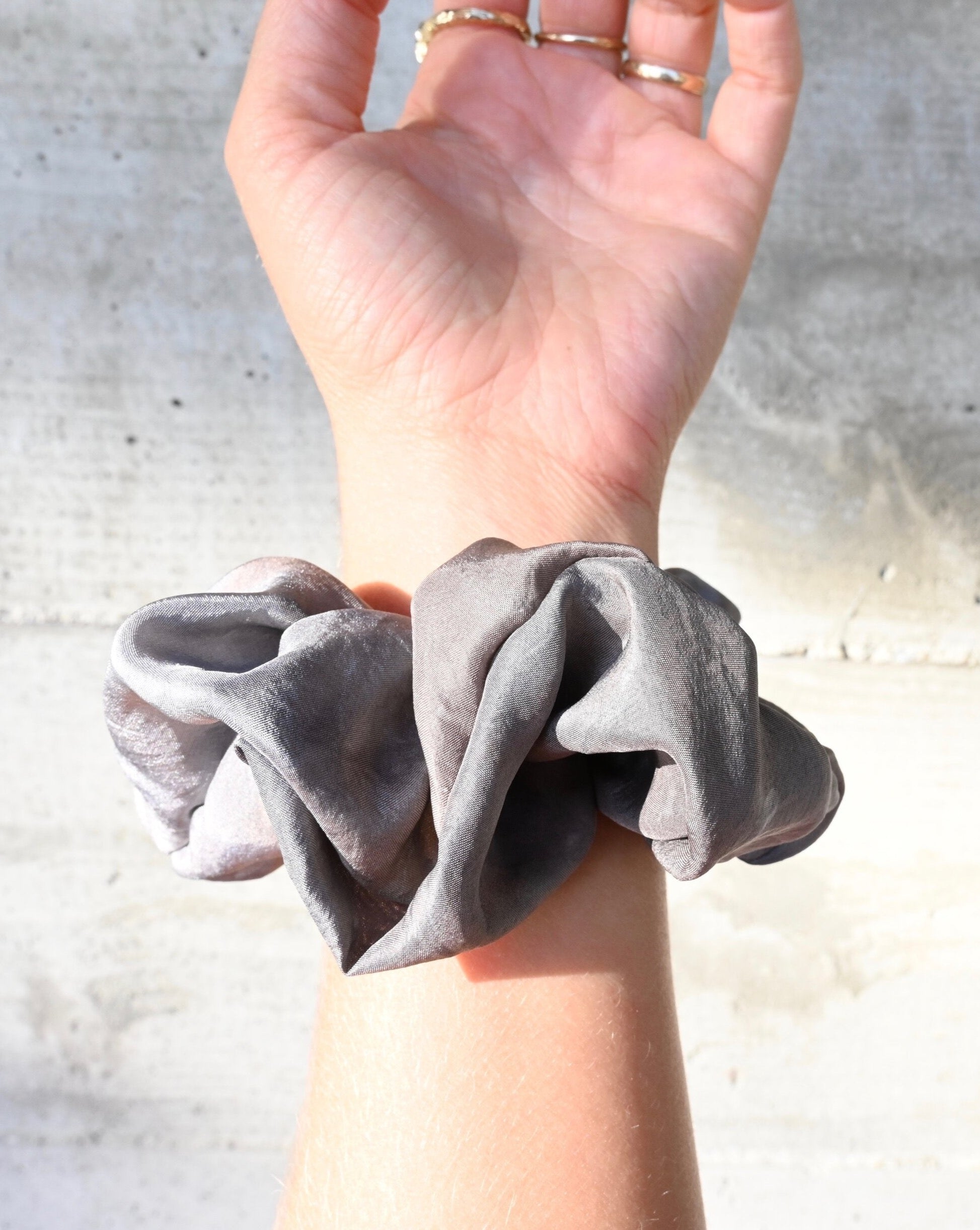 Plant Dyed Silk Scrunchies - Sculptress